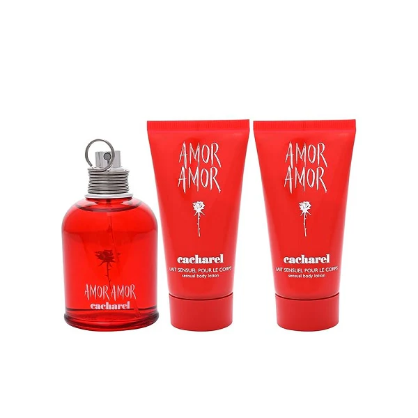Cacharel Amor Amor 50ml Eau De Toilette Spray + 2 x Body Lotion Gift Set - Image 2