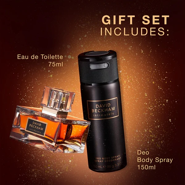David Beckham Intimately 75ml Eau De Toilette + 150ml Deodorant Spray Gift Set 2025 - Image 3
