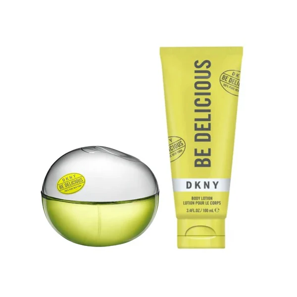 DKNY Be Delicious 30ml Eau De Parfum Spray + 100ml Body Lotion Gift Set 2025 - Image 2