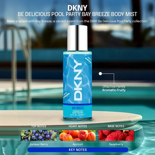 Dkny Be Delicious Bay Breeze 250ml Fragrance Mist Spray - Image 2