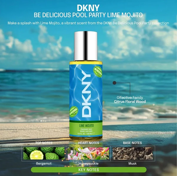 Dkny Be Delicious Lime Mojito 250ml Fragrance Mist Spray - Image 2