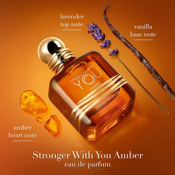 Emporio Armani Stronger With You Amber 100ml Eau De Parfum Spray - Image 3