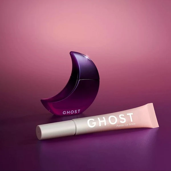 Ghost Deep Night Elixir 10ml EDP Splash + 12ml Ghost Pink Dew Peptide Lip Serum Gift Set 2025 - Image 2