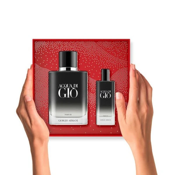 Giorgio Armani Acqua Di Gio 100ml Parfum + 15ml Parfum Spray Giftset 2024 - Image 2