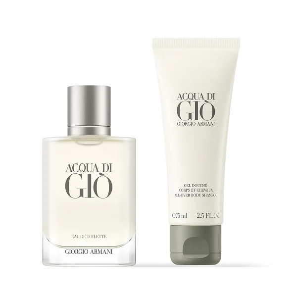 Armani Acqua Di Gio 50ml Eau De Toilette Spray + 75ml Body Shampoo Giftset 2025 - Image 2