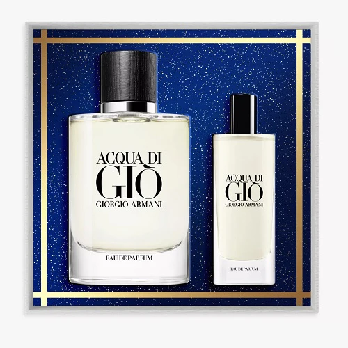 Giorgio Armani Acqua Di Gio 75ml Eau De Parfum + 15ml Eau De Parfum Spray Giftset 2023 - Image 2