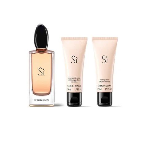 Giorgio Armani Si For Her 100ml Edp Spray + 50ml Body Lotion + 50ml Shower Gel - Image 2