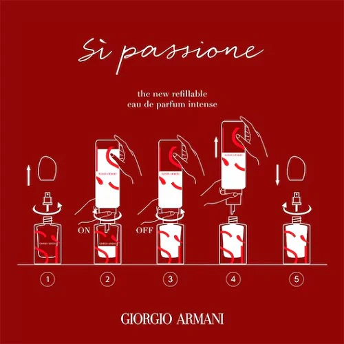 Giorgio Armani Si Passione 100ml Eau De Parfum Intense Refill Bottle - Image 4