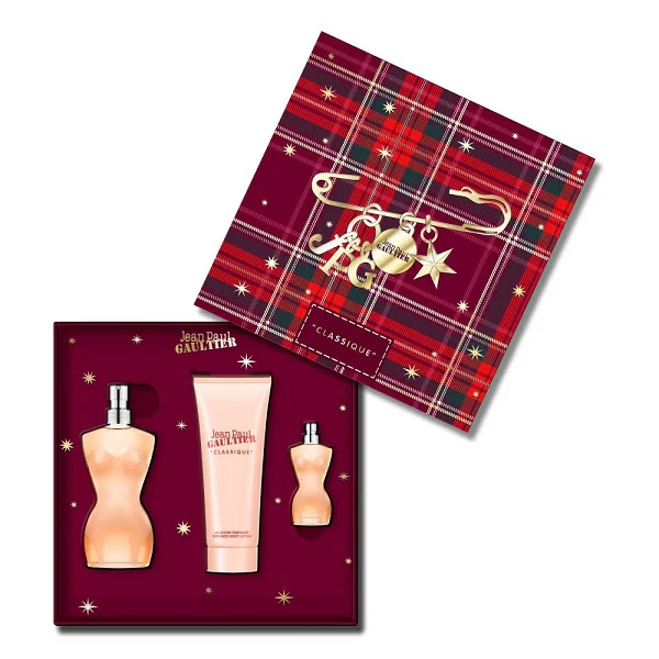 Jean Paul Gaultier Classique 50ml EDT Spray + 6ml EDT + 75ml Body Lotion Gift Set 2025 - Image 2