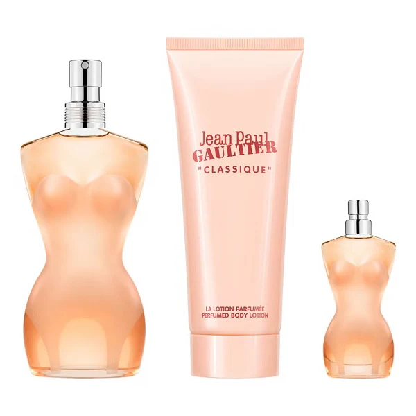 Jean Paul Gaultier Classique 50ml EDT Spray + 6ml EDT + 75ml Body Lotion Gift Set 2025 - Image 3