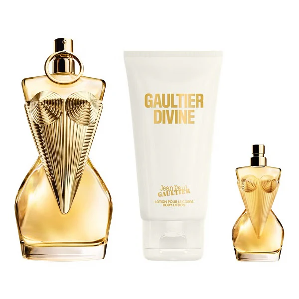 Jean Paul Gaultier Divine 50ml EDP Spray + 6ml EDP + 75ml Body Lotion Gift Set 2025 - Image 2