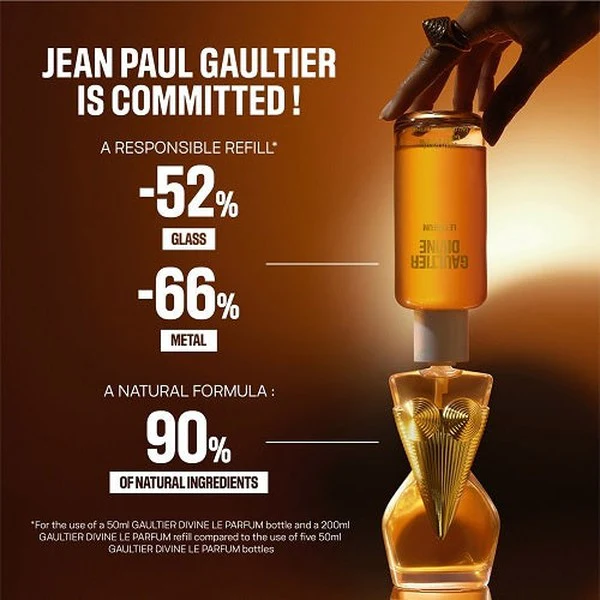 Jean Paul Gaultier Divine Le Parfum 200ml Eau De Parfum Intense Refill Bottle - Image 3