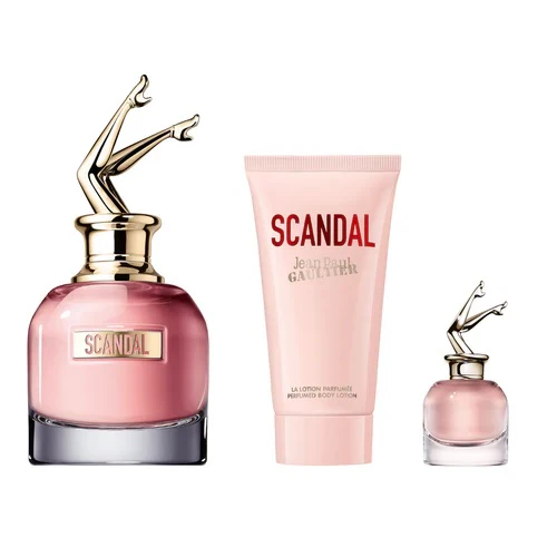 Jean Paul Gaultier Scandal 50ml EDP Spray + 6ml EDP + 75ml Body Lotion Gift Set 2024 - Image 2
