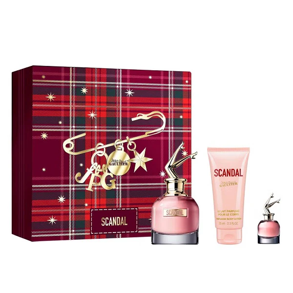 Jean Paul Gaultier Scandal 50ml EDP Spray + 6ml EDP + 75ml Body Lotion Gift Set 2025