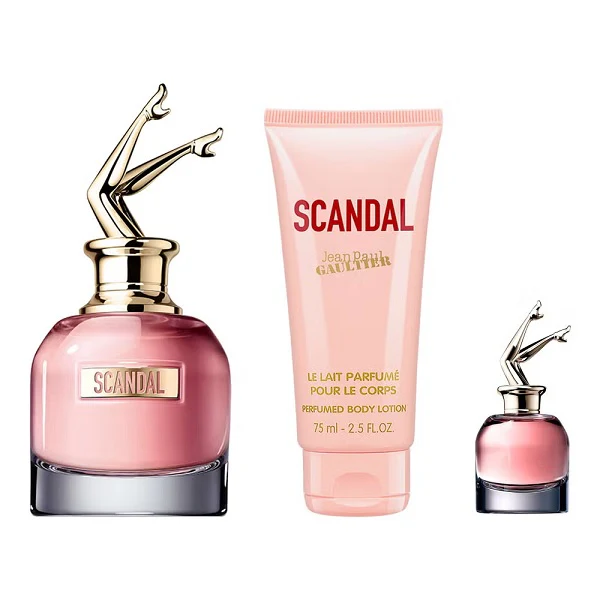 Jean Paul Gaultier Scandal 50ml EDP Spray + 6ml EDP + 75ml Body Lotion Gift Set 2025 - Image 2