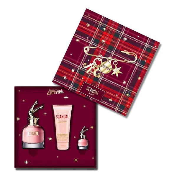 Jean Paul Gaultier Scandal 50ml EDP Spray + 6ml EDP + 75ml Body Lotion Gift Set 2025 - Image 3