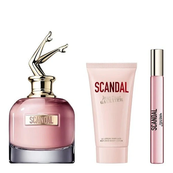 Jean Paul Gaultier Scandal 80ml EDP Spray + 10ml EDP Spray +  75ml Body Lotion Gift Set 2024 - Image 2