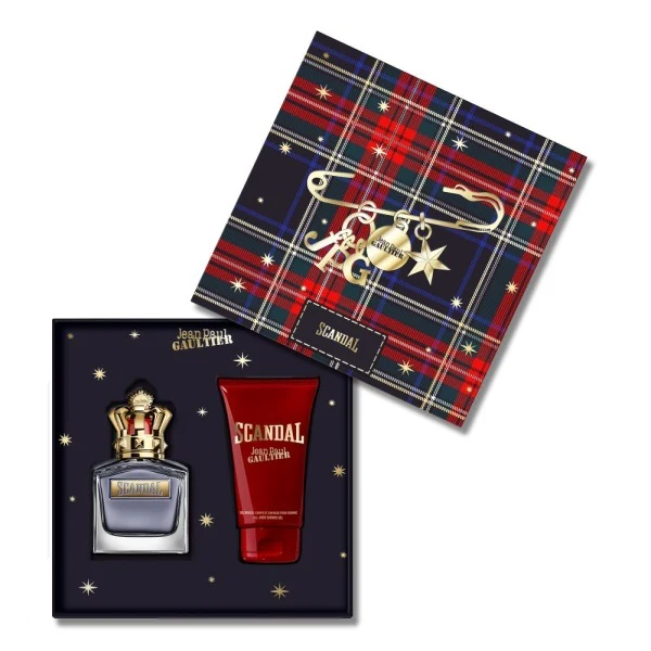 Jean Paul Gaultier Scandal Pour Homme 100ml EDT Spray + 75ml All Over Shower Gel Gift Set 2025 - Image 2