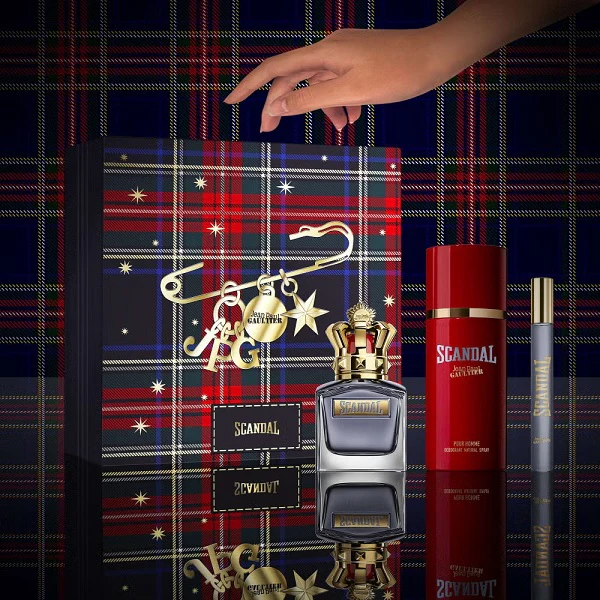 Jean Paul Gaultier Scandal Pour Homme 50ml EDT Spray + 10ml EDT Spray + 150ml Deodorant Spray Gift Set 2025 - Image 4