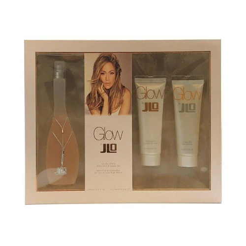 Jennifer Lopez J Lo Glow 100ml Edt +75ml Body Lotion + 75ml Shower Gel