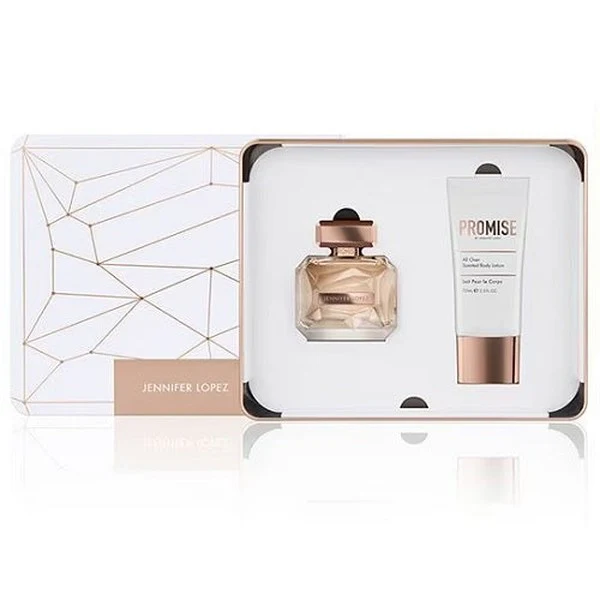 Jennifer Lopez Promise 50ml Eau De Parfum Spray + 75ml Body Lotion Gift Set 2024 - Image 2