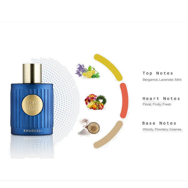 Khadlaj Azure Velvet 100ml Extrait De Parfum Spray - Image 4