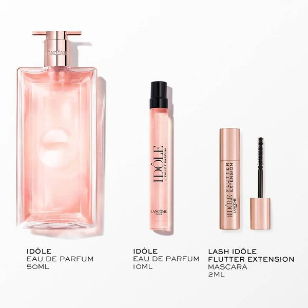 Lancome Idole Eau De Parfum 50ml EDP Spray + 10ml EDP Spray + 2ml Mascara Gift Set 2026 - Image 2