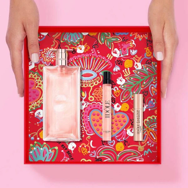 Lancome Idole Eau De Parfum 50ml EDP Spray + 10ml EDP Spray + 2ml Mascara Gift Set 2026 - Image 3