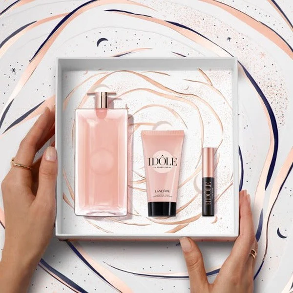 Lancome Idole Le Parfum 50ml EDP Spray + 50ml Scented Body Cream + 2.5ml Idole Mascara Gift Set 2023 - Image 2