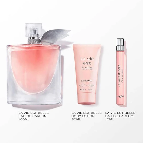 Lancome La Vie Est Belle 100ml EDP + 10ml EDP + 50ml Body Lotion Gift Set 2025 - Image 2