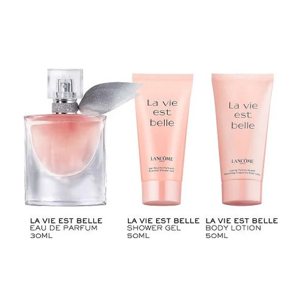 Lancome La Vie Est Belle 30ml EDP Spray + 50ml Body Lotion + 50ml Shower Gel Gift Set 2024 - Image 2
