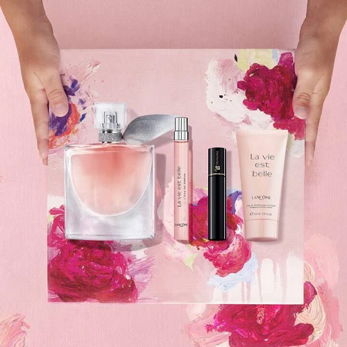 Lancome La Vie Est Belle 50ml EDP + 10ml EDP + 2ml Mascara + 50ml Body Lotion Gift Set 2025 - Image 3