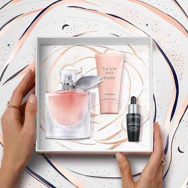 Lancome La Vie Est Belle 50ml EDP Spray + 30ml Body Lotion + 10ml Advanced Genifique Concentrate Gift Set 2023 - Image 2