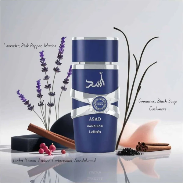 Lattafa Asad Zanzibar Limited Edition 100ml Eau De Parfum Spray - Image 3