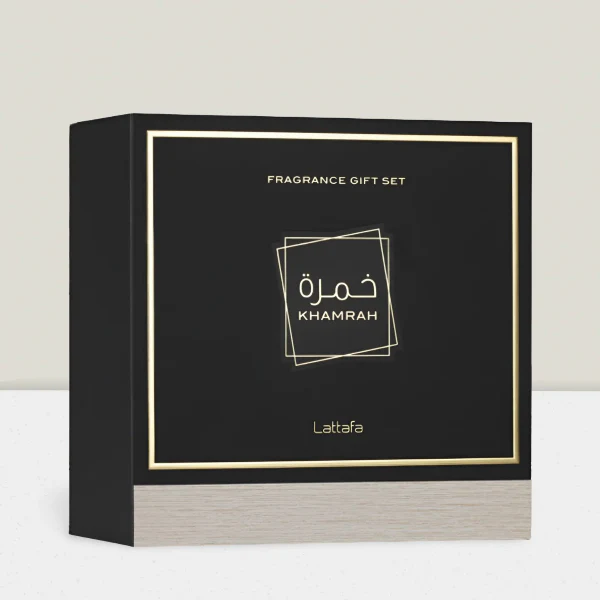 Lattafa Khamrah 100ml EDP Spray + 12ml EDP Travel Spray + 50ml Hair Mist Gift Set - Image 2