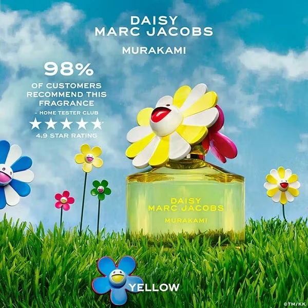 Marc Jacobs Daisy Murakami Yellow 50ml Eau De Parfum Spray - Image 4
