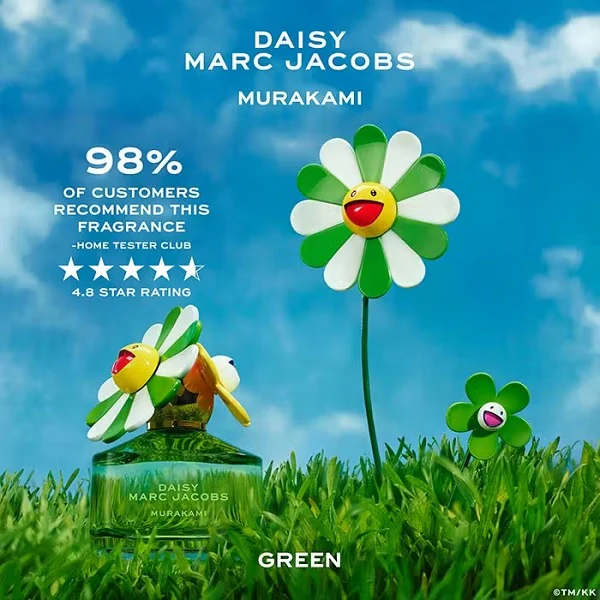 Marc Jacobs Daisy Murakami Green 50ml Eau De Parfum Spray - Image 4