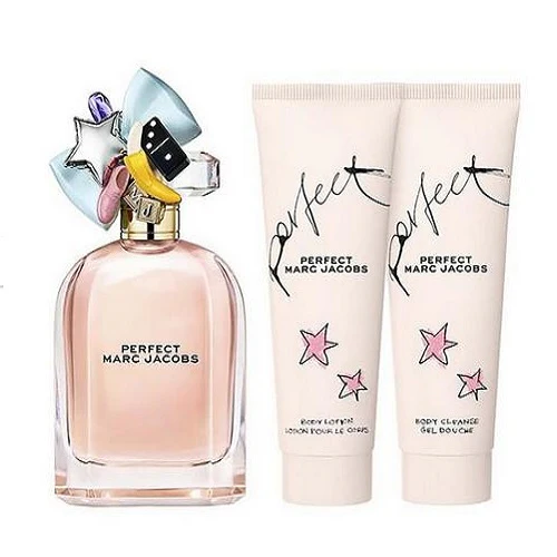 Marc Jacobs Perfect 100ml EDP Spray +75ml Body Lotion +75ml Shower Gel Gift Set 2023 - Image 2