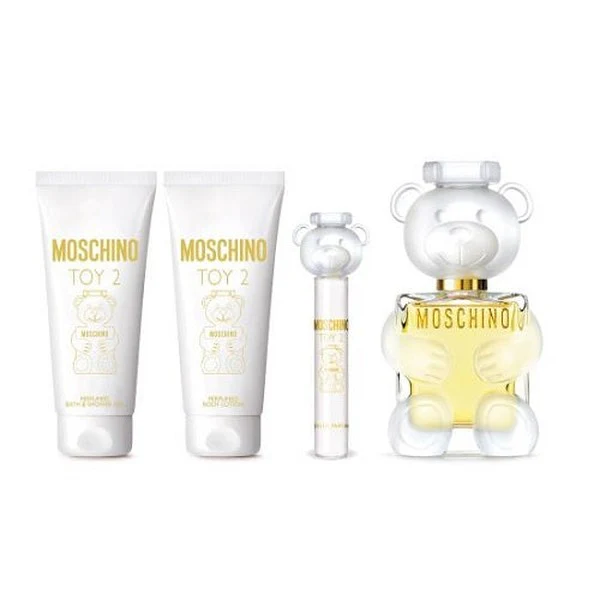 Moschino Toy 2 100ml EDP + 10ml EDP Spray + 50ml Body Lotion + 50ml Shower Gel Gift Set 2024 - Image 2