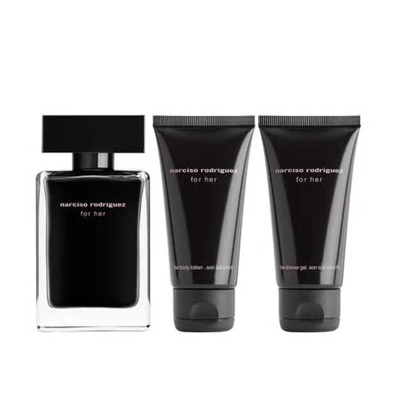 Narciso Rodriguez For Her 50ml EDT Spray + 50ml Body Lotion + 50ml Shower Gel Gift Set - Image 2