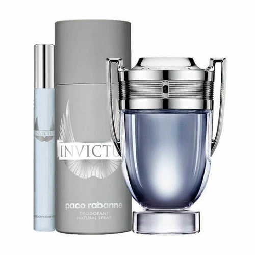 Paco Rabanne Invictus 100ml Edt Spray +10ml Edt 150ml Deodorant Spray - Image 2