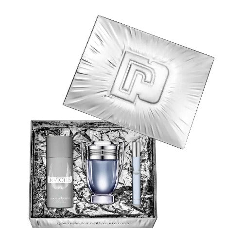 Paco Rabanne Invictus 100ml Edt Spray +10ml Edt 150ml Deodorant Spray - Image 3