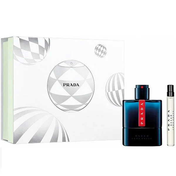 Prada Luna Rossa Ocean 100ml Eau De Toilette Spray + 10ml Eau De Toilette Spray Gift Set 2024