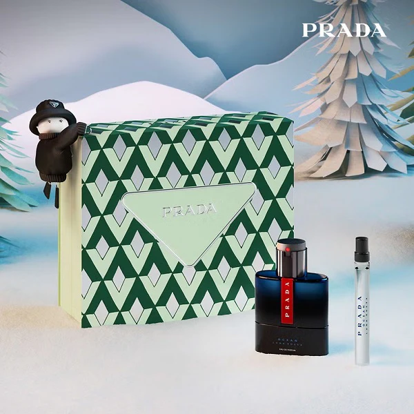 Prada Luna Rossa Ocean 50ml EDP Spray + 10ml EDP Spray Gift Set 2025 - Image 2