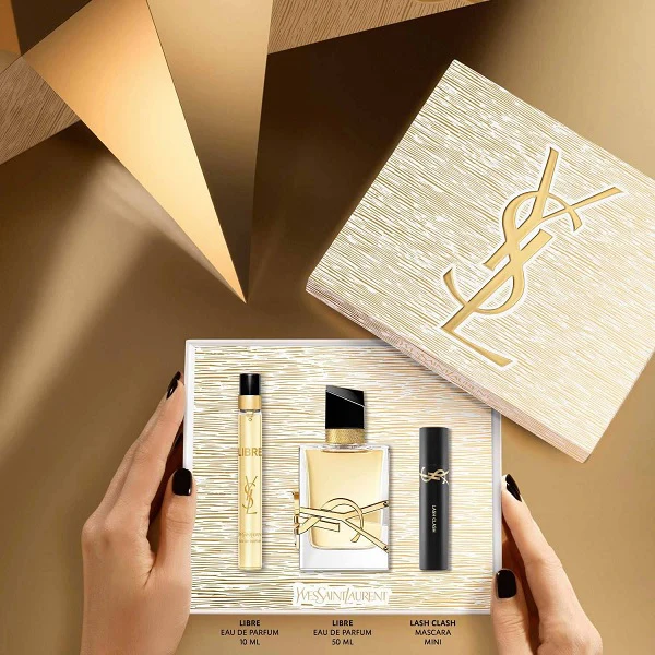 Yves Saint Laurent Libre 50ml EDP + 10ml EDP Spray + 2ml Lash Clash Mascara Gift Set 2025 - Image 3