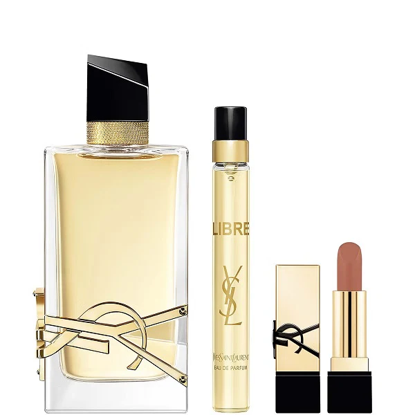 Yves Saint Laurent Libre 90ml EDP + 10ml EDP Spray + 1.3g Lipstick Gift Set 2025 - Image 2