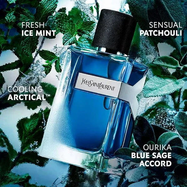 Yves Saint Laurent Y Iced Cologne 60ml Eau De Toilette Intense Spray - Image 3